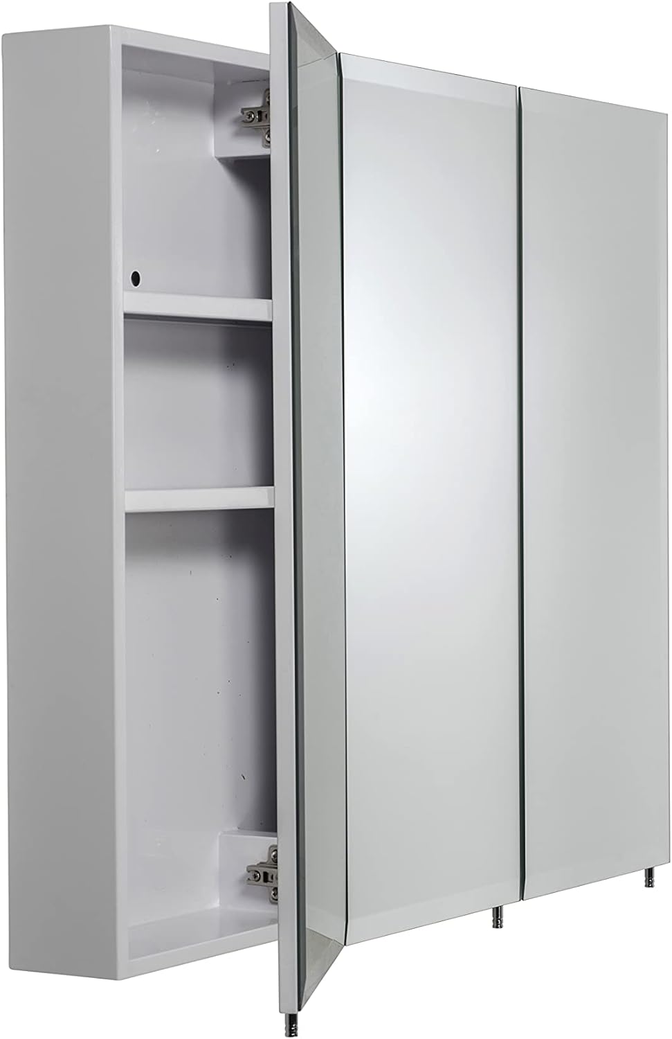 Triple Door Tri-View Cabinet, 30-Inch x 36-Inch, White W296700