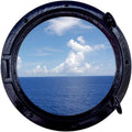 Black Ship Porthole Window 15 Nautical Home Decoration B280