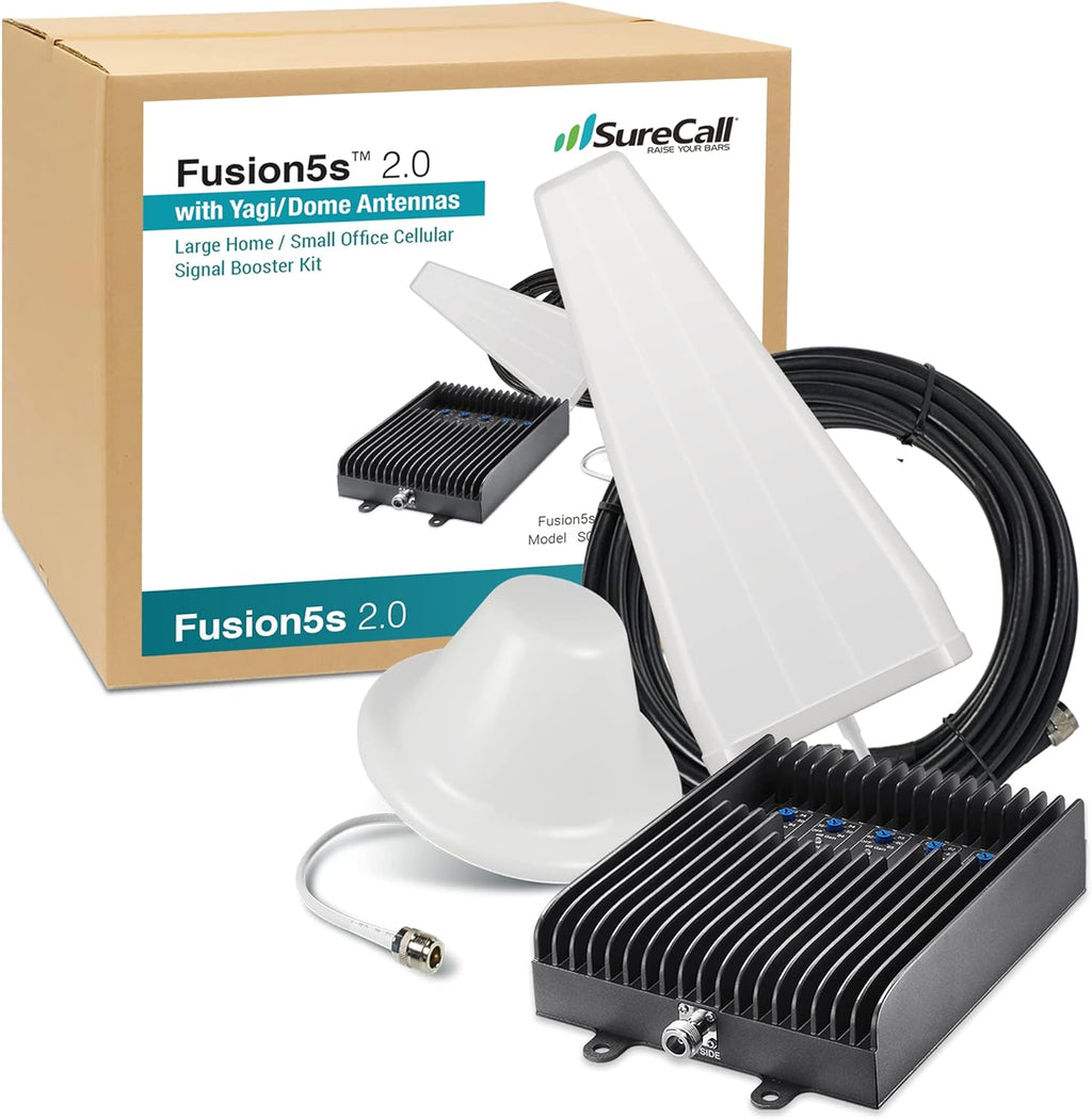 Cell Phone Signal Booster with Yagi Dome Antennas, 5G/4G LTE M253295