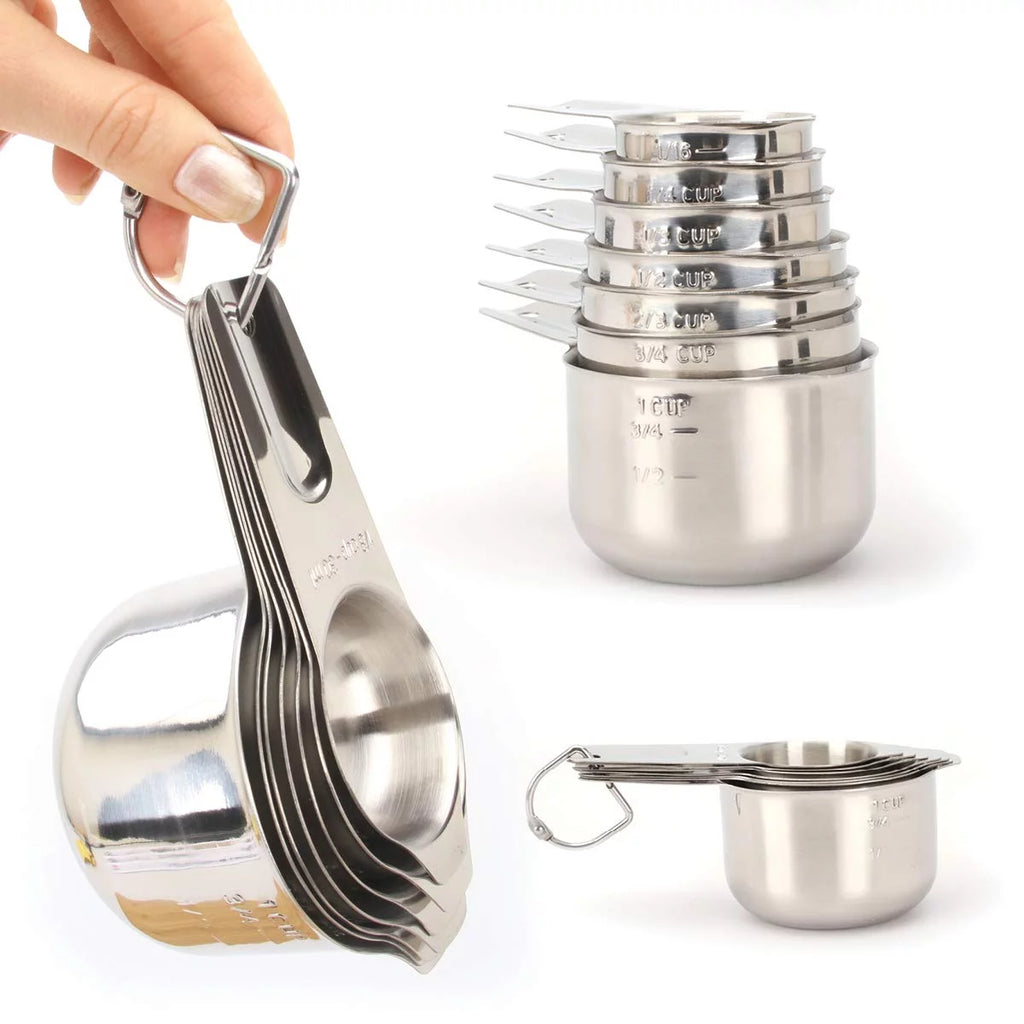 18/8 Stainless Steel 7 Piece Measuring Cups Set V518823