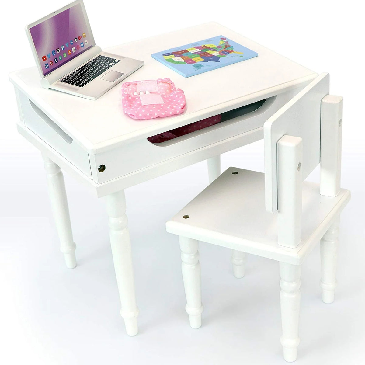 Classroom Playset with Desk and Chair for 18 Inch Dolls G220818