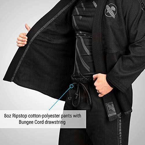 Black Lightweight Jiu Jitsu Gi Z2179