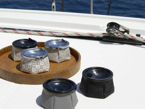 Ashtray Rattan White B9913