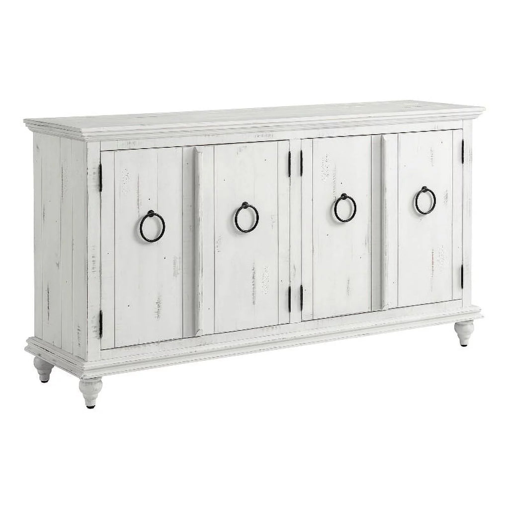 White Solid Wood 65" TV Stand N214835