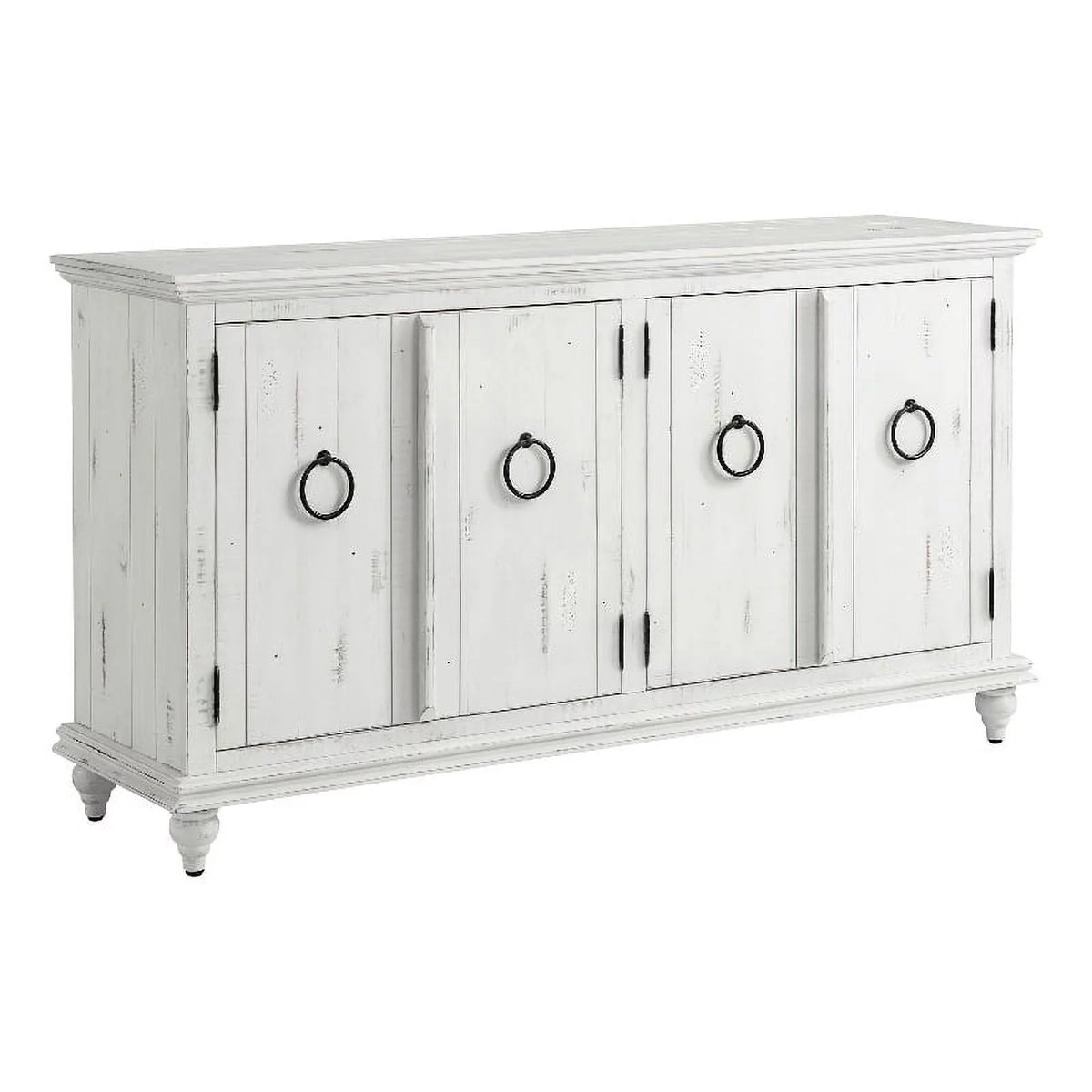 White Solid Wood 65" TV Stand N214835