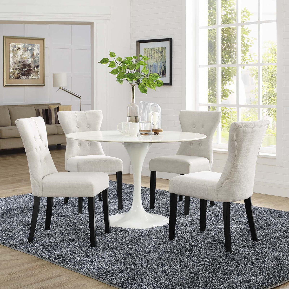 Upholstered Dining Side Chair Set of 4 N91212
