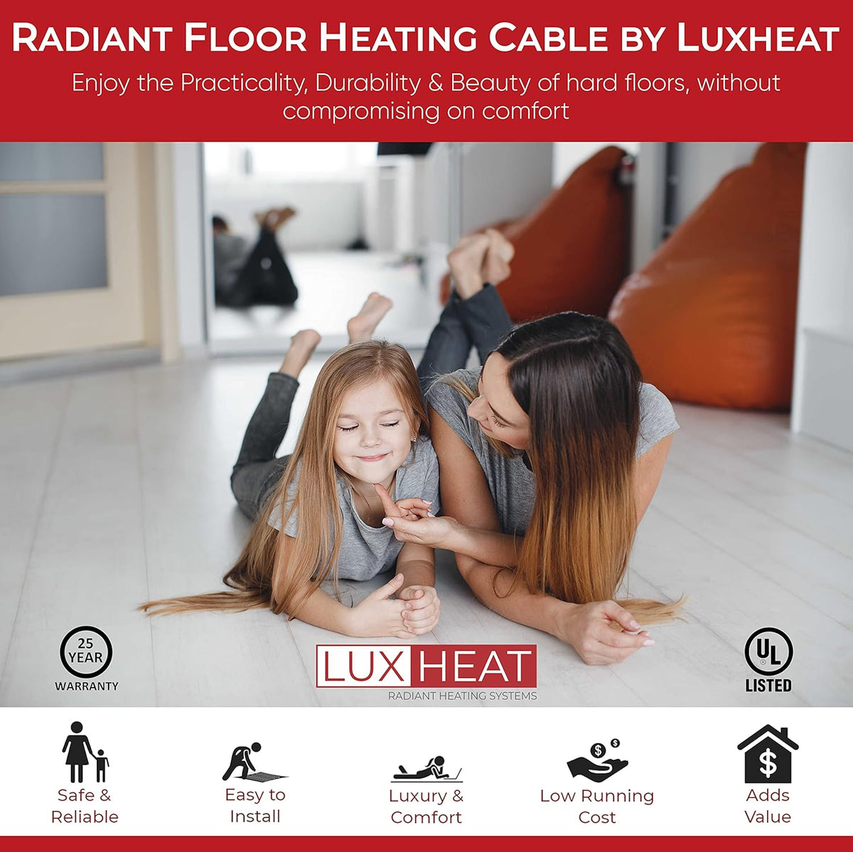 180 Sqft 240v Electric Radiant Floor Heating System Under Tile I1493