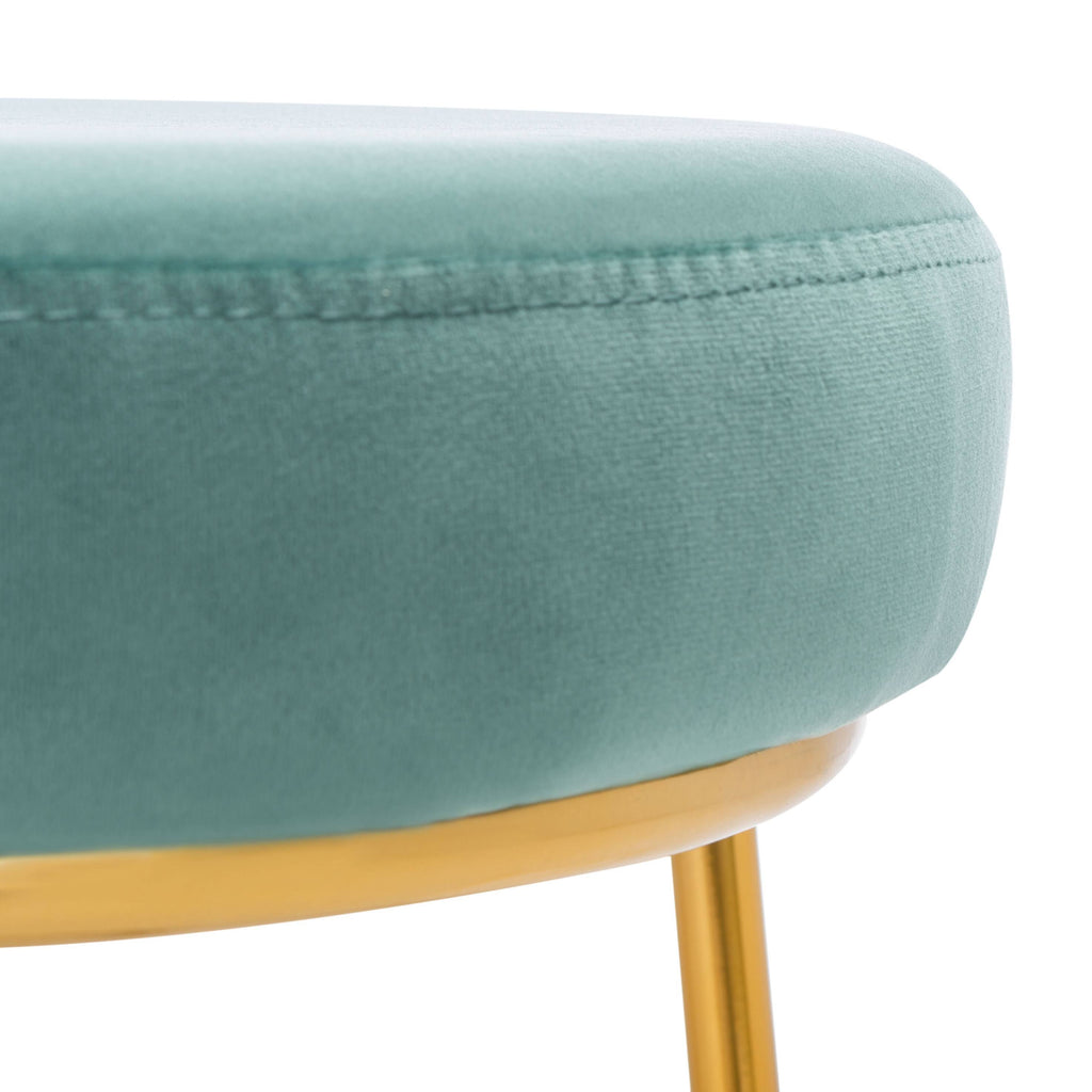 Round Counter Stool Seafoam Gold T180601