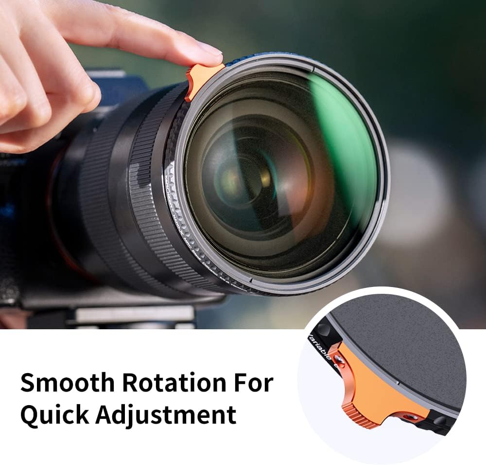 67mm Black Diffusion 1/4 Variable ND2-ND32 ND Filter 2-in-1 A46016