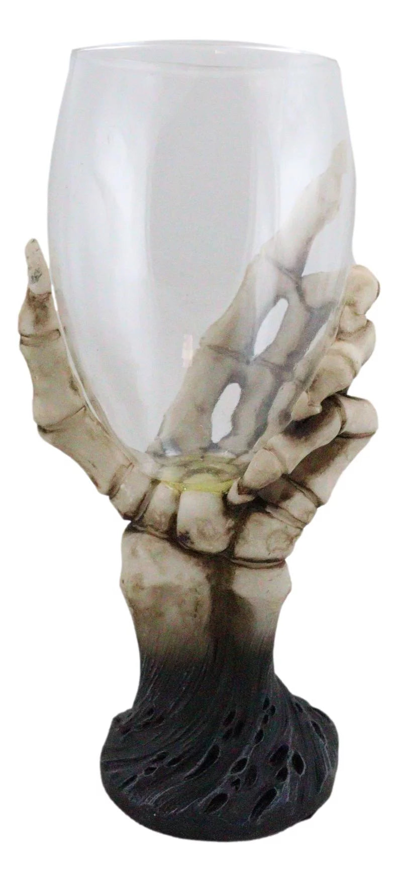 Gothic Skeleton Hand Wine Goblet Glass Chalice T5052