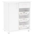 White Compact Kitchen Storage Cabinet D464003
