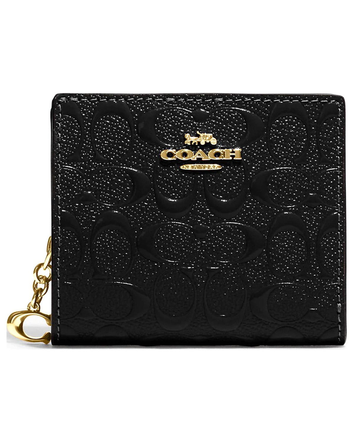 Snap Wallet In Signature Leather (Black) F277