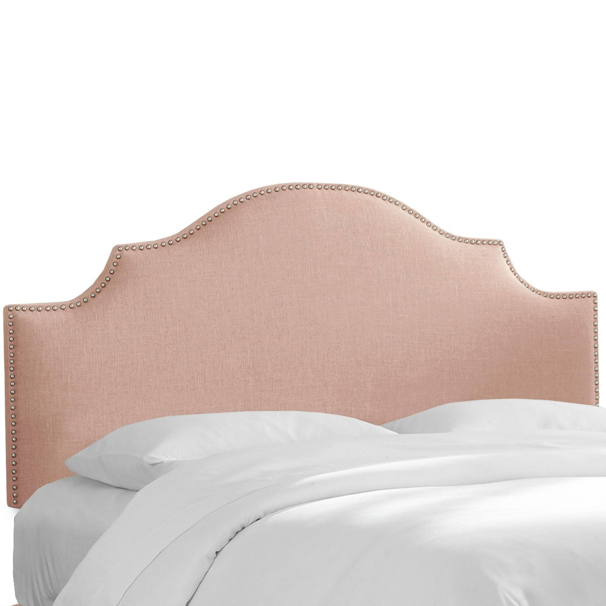 Blush Linen Notched Headboard California King R931