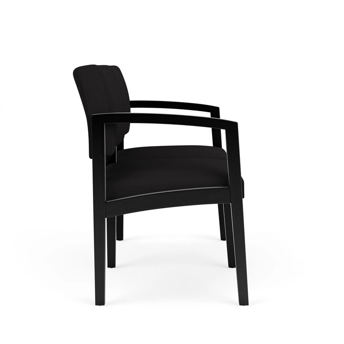 Wood 2-Seat Fabric Reception Tandem Seating E117861