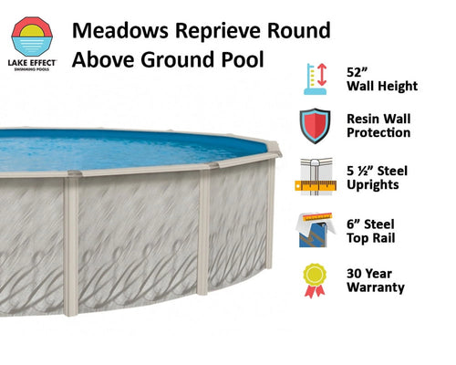 12' Round 52 Wall Above-Ground Swimming Pools V189