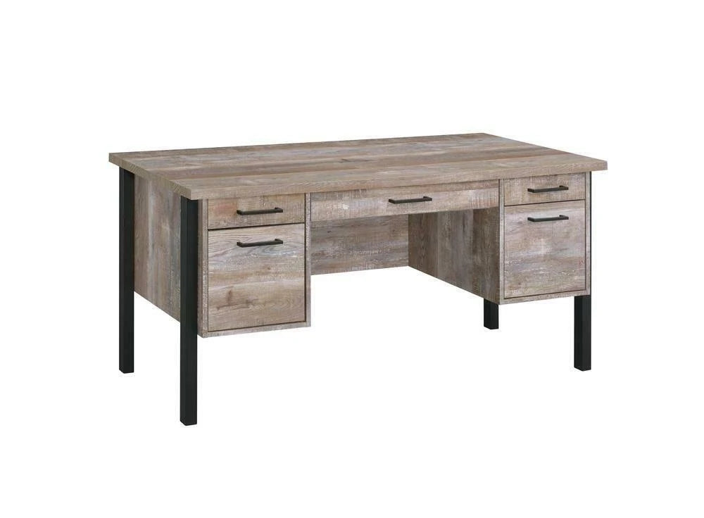 Weathered Oak Office Desk Y306
