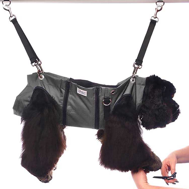 Black Pet Nail Grooming Hammock V572366