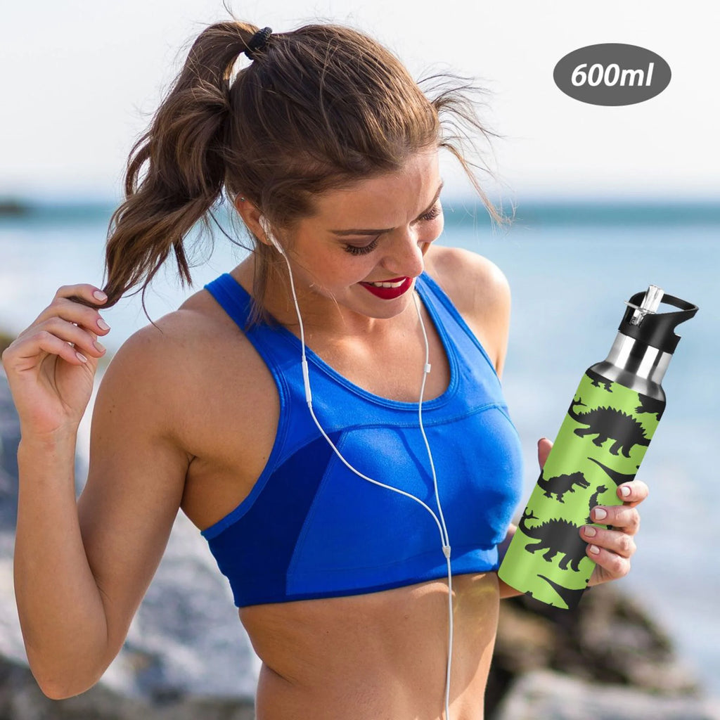 Stainless Steel Vacuum Insulated Water Bottle with Straw Lid 20 OZ K17469