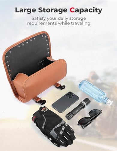 PU Leather Universal Motorcycle Fork Bag Z54134