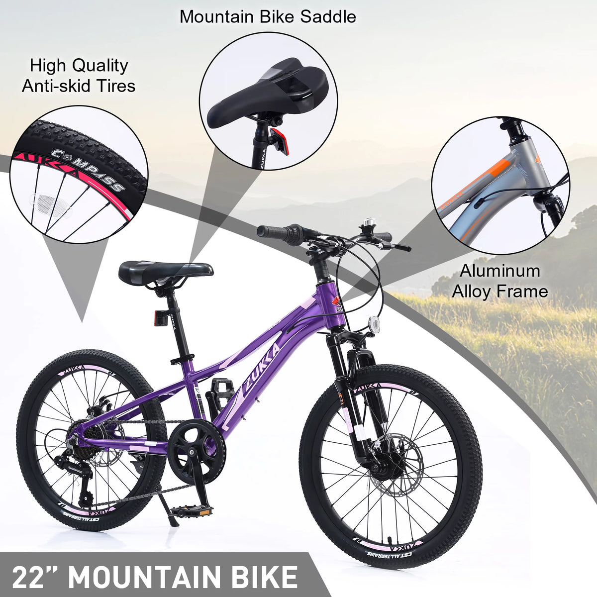 20 inch 7 Speed Kids Mountain Bike with Disc Brakes V867