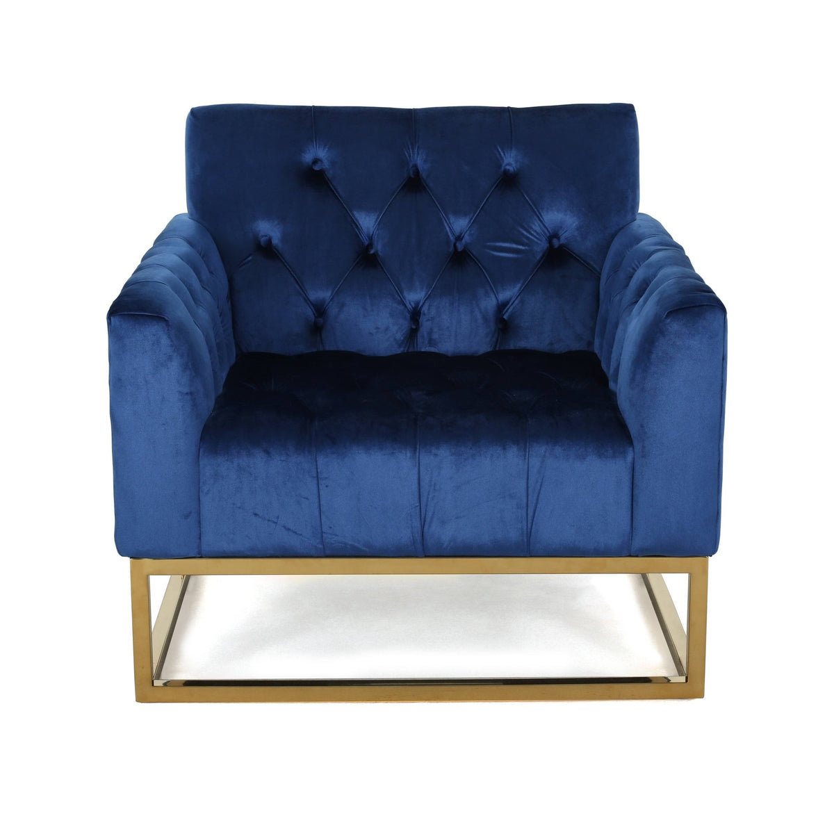 Black Velvet Arm Chair A11665