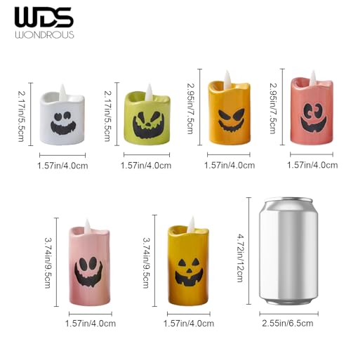 Color Changing Ceramic LED Tealight Candles Set of 6 M276598