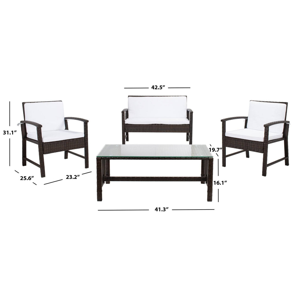 Brown / White Living Set E279