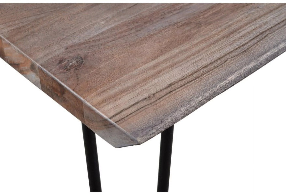 Solid Wood 60" Live Edge Dining Table C293448