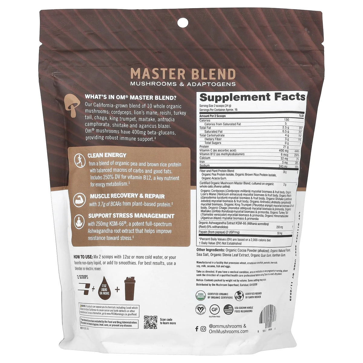 Plant-Based Protein Powder Creamy Chocolate 19.26 oz A4193