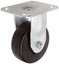 Plate Caster Rigid Polyolefin Wheel Roller Bearing 375 lbs Capacity U9946
