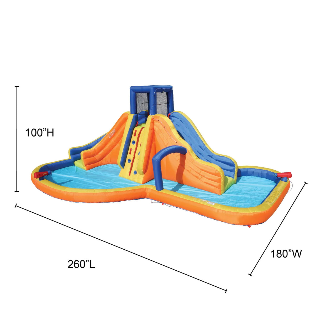 Inflatable Water Park Dual Slides Climbing Rope U168468