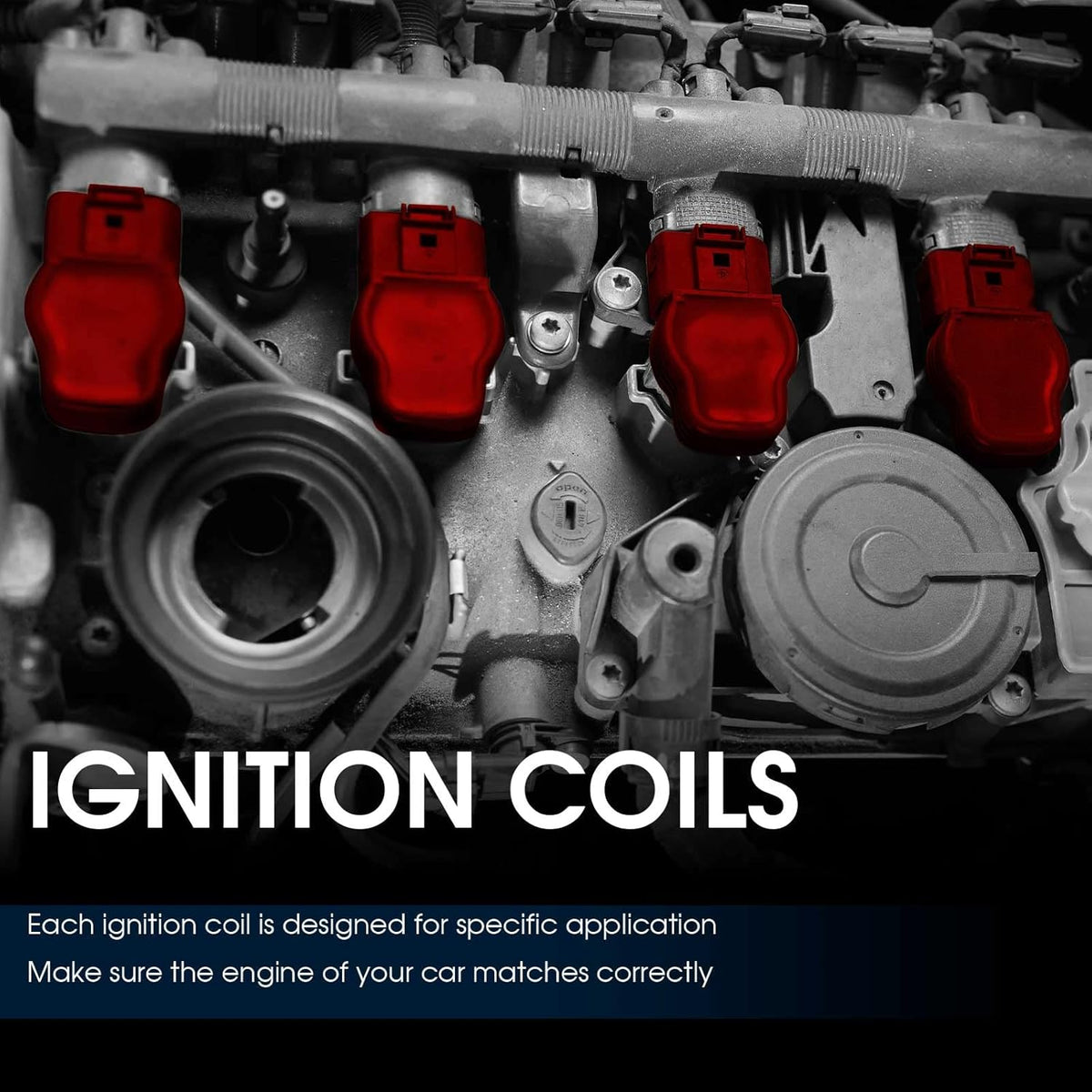 Set of 4 Ignition Coils for Toyota Corolla Matrix Celica MR2 Spyder Pontiac Vibe Chevrolet Prizm Z51301