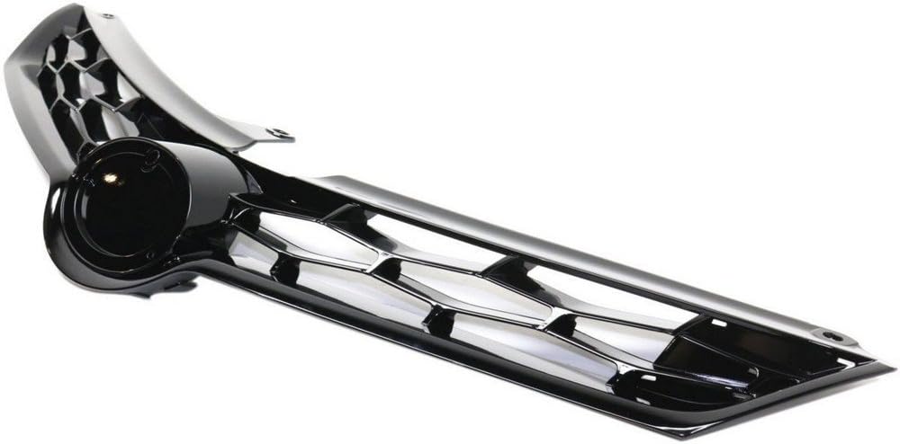 Front Grille Grill Plastic Black Pack of 2 P951