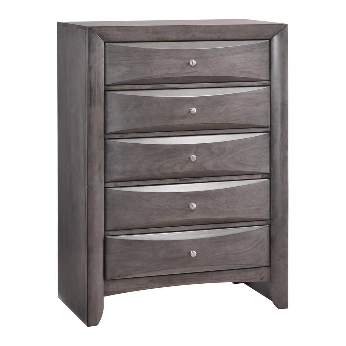 Gray Modern 5PC Twin Storage Bedroom Set B19244