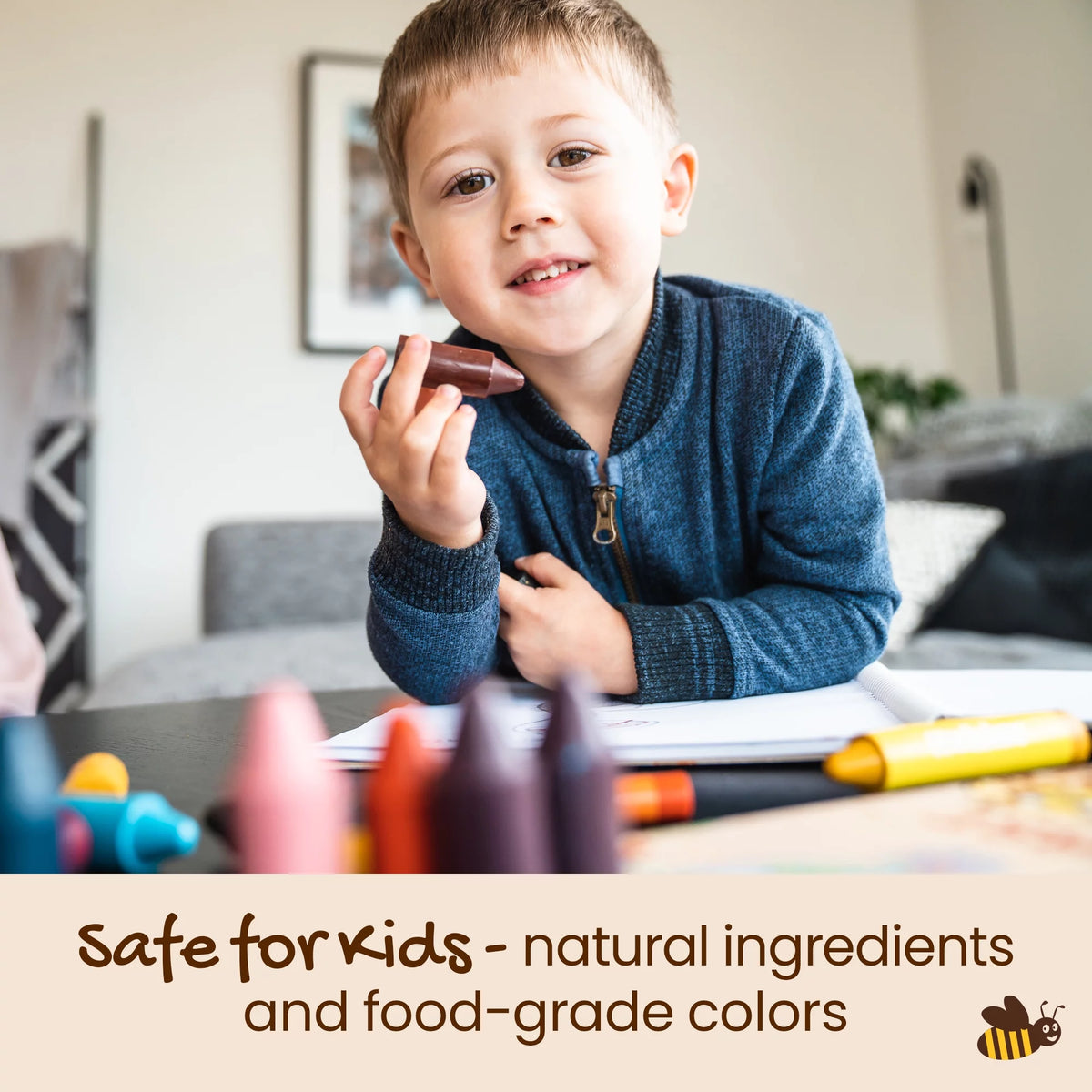 100% Pure Beeswax Crayons 12 Pack H401