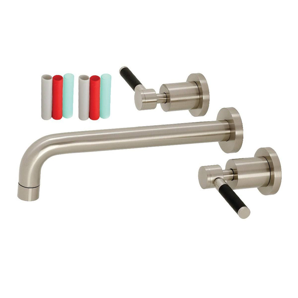 Brushed Brass 2-Handle Wall Mount Roman Tub Faucet M8325