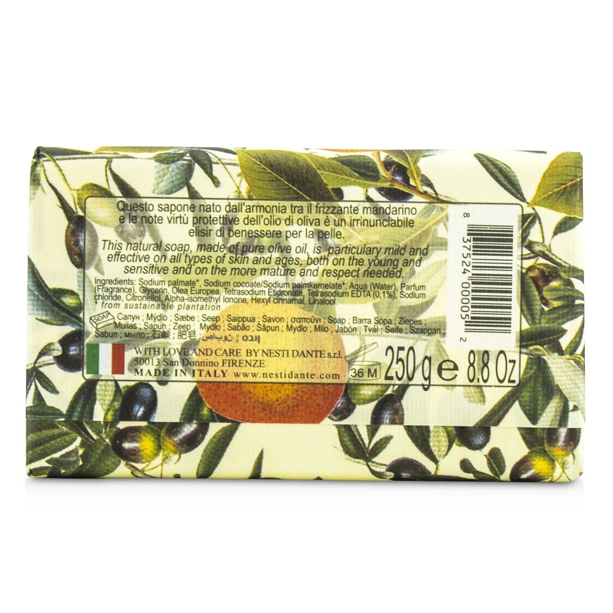 Olive & Tangerine Moisturizing Soap 250g I3291