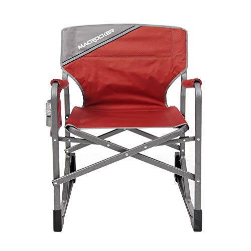 Foldable Outdoor Rocking Chair up to 225 lbs Red A973