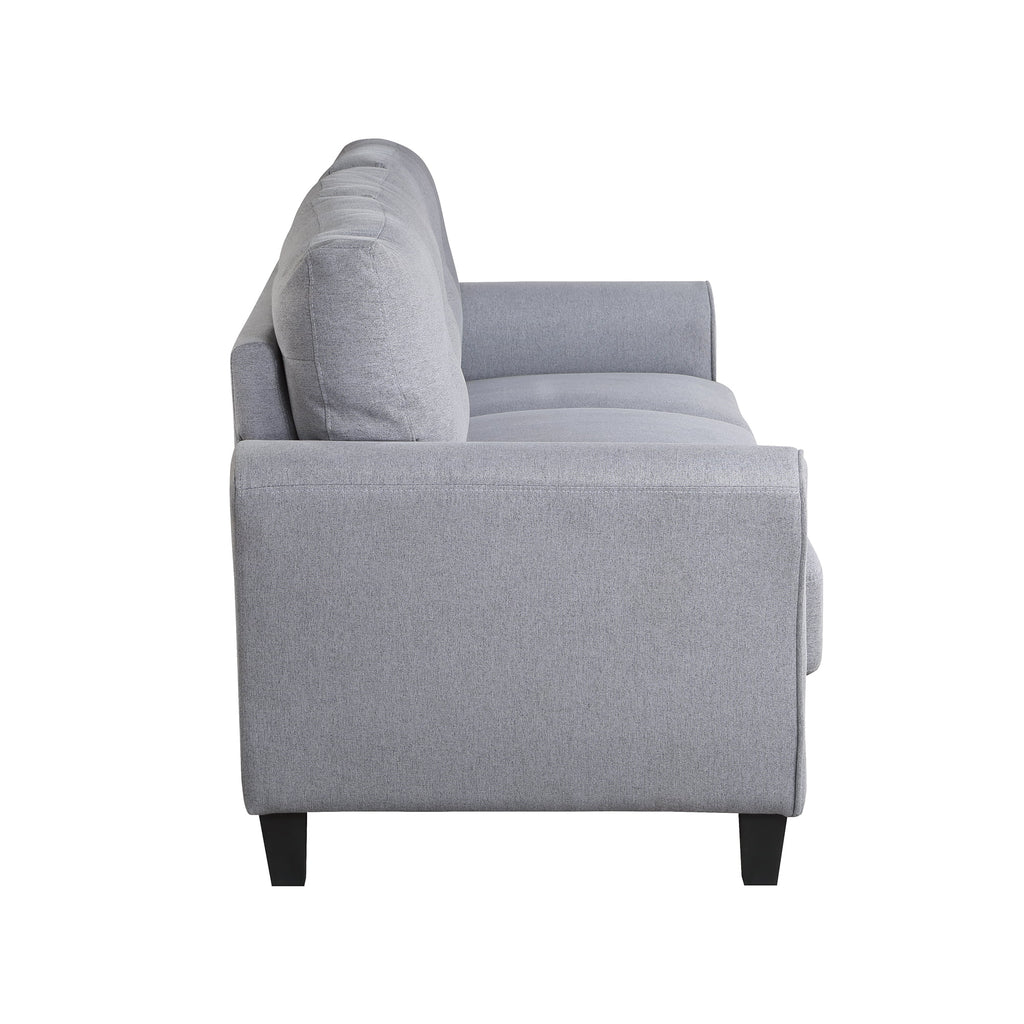 58" Gray Upholstered 2 Seater Sofa Y92845