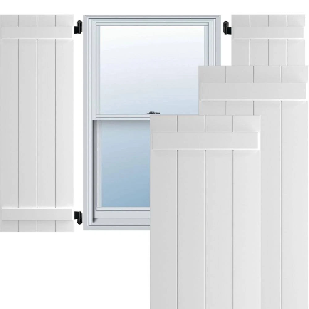 18x22W x 49x22H Exterior Composite Board-n-Batten Shutters (Per Pair) C300172