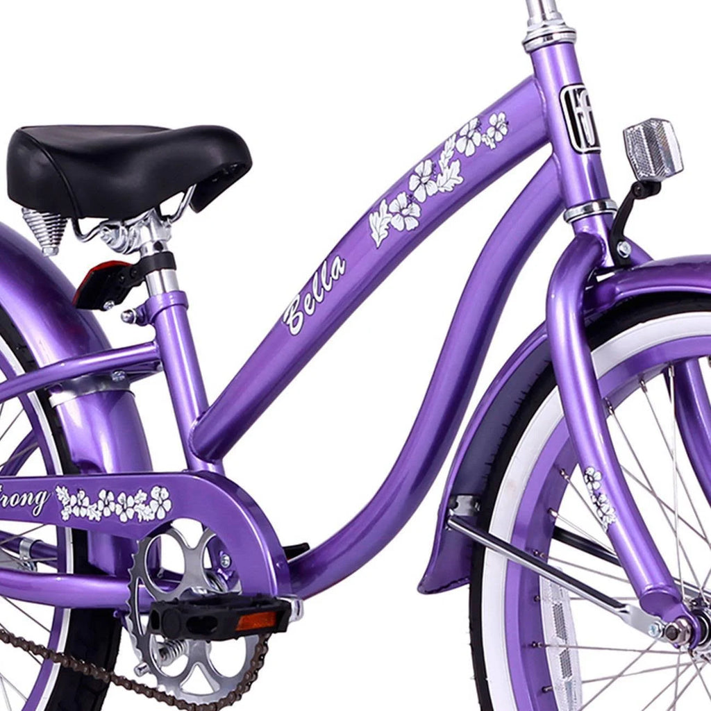 Purple Single Speed Cruiser Bicycle 20-inch H1784