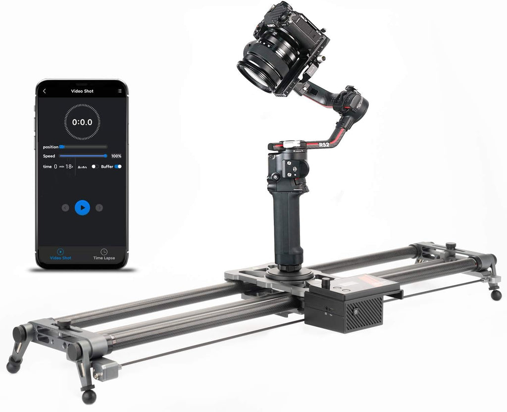 Motorized Camera Slider 100cm/39'' Carbon Fiber with APP Control W68166
