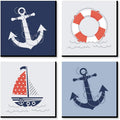 11 x 11 inches Kids Wall Art Set of 4 Prints F51723