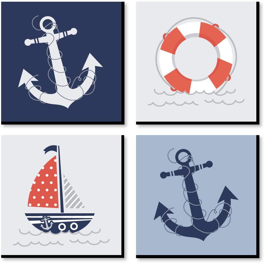 11 x 11 inches Kids Wall Art Set of 4 Prints F51723