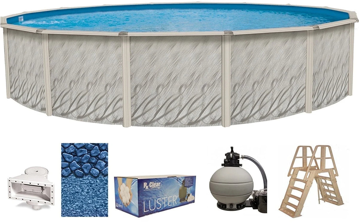 12' Round 52 Wall Above-Ground Swimming Pools V189