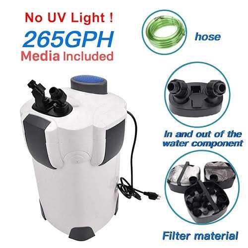 External Aquarium Filter with Builtin Pump Kit Canister A784659