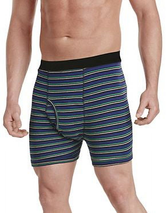 Navy Stripe Big and Tall Boxer Briefs, Pack of 3 P29294