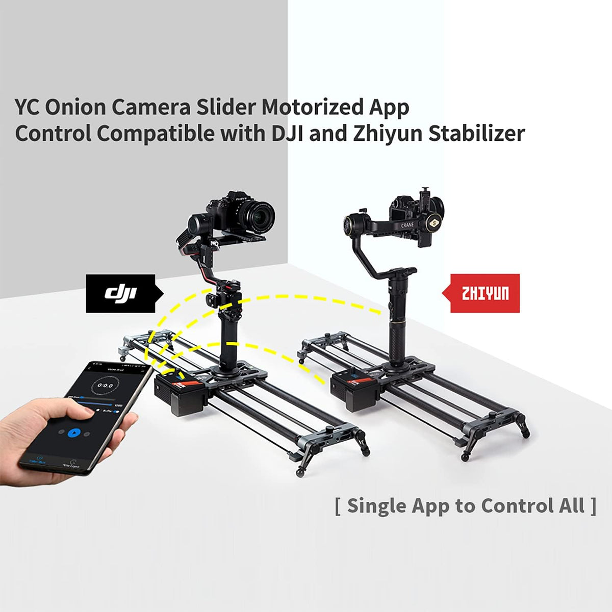 Motorized Camera Slider 100cm/39'' Carbon Fiber with APP Control W68166