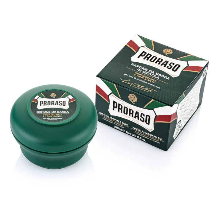 Green Shaving Soap in a Bowl (Eucalyptus & Menthol) 150ml P16610