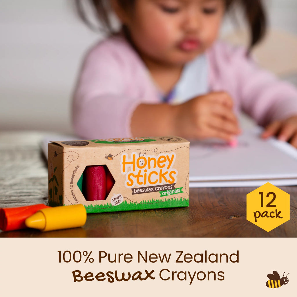 100% Pure Beeswax Crayons 12 Pack H401
